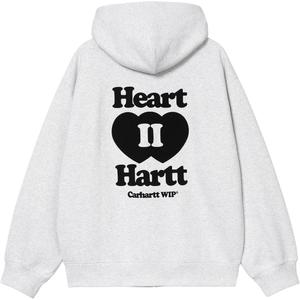 Carhartt WIP Толстовка с капюшоном и принтом сердца, Gray