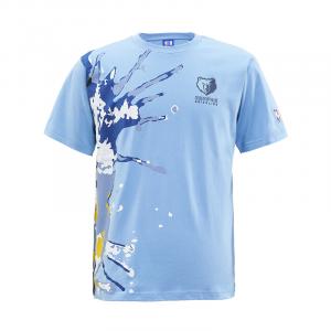 Футболка с втачными рукавами унисекс NBA, небесно-голубая