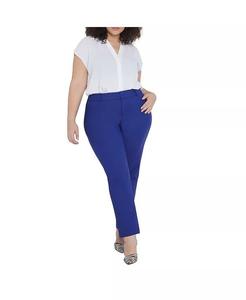 Брюки Kady Fit двойного плетения больших размеров ELOQUII, синий