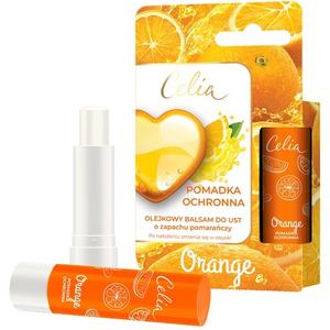 Защитный бальзам для губ с маслом апельсина 4 г Celia