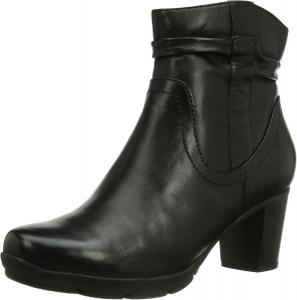 Женские укороченные ботинки Jana без подкладки в классическом стиле, Black 1