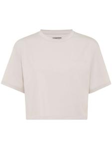 Укороченная футболка с круглым вырезом Plein Sport, серый