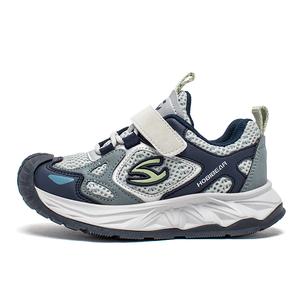 Амортизирующие, устойчивые к истиранию, противоударные, дышащие, низкие, детские, повседневные кроссовки для детей HOBIBEAR, серый/синий