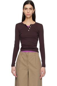 Flore Flore Футболка с длинными рукавами Brown Jess