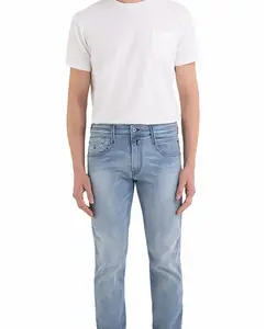 Узкие мужские джинсы с карманами Replay, голубой