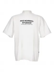 Хлопковая футболка с логотипом Off-Race Pas Normal Studios, белый