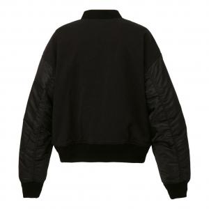 Стеганая куртка-бомбер Onitsuka Tiger, цвет «черный»