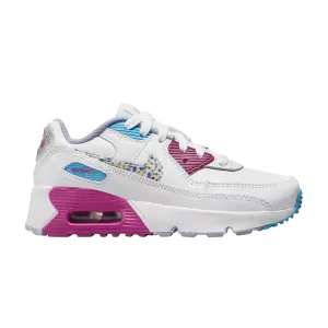 Кроссовки Nike Air Max 90 Leather SE PS, белый