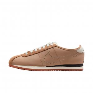 Женские кроссовки Cortez Leather Pale Shale Sail с перфорацией Swoosh Nike, Brown