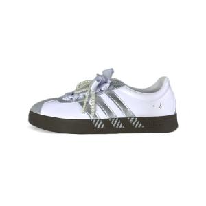 VL COURT 2.0 устойчивые к истиранию низкие скейтерские кроссовки Unisex Black White Adidas, фиолетовый