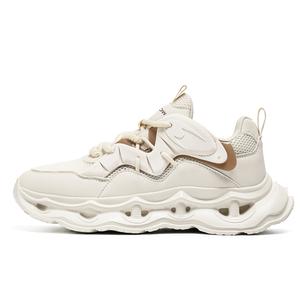 Износостойкое покрытие, увеличивающее отскок, низкие повседневные туфли для мужчин MIIOW, Beige