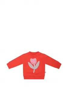 Свитер с цветочным принтом Stella Mccartney Kids, красный