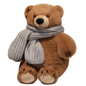 Шарф полярный медведь, милый плюшевый мишка, успокаивающая игрушка для объятий плюшевая кукла высота 33см/55см Barbne