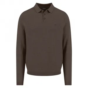 Поло с длинным рукавом Fynch Hatton 1509328, коричневый