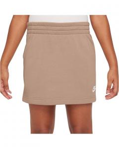 Юбка Nike Kids Sportswear Club French Terry Skirt, цвет Hemp/Hemp