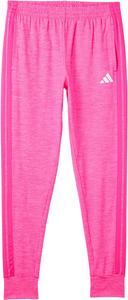 Брюки adidas Kids 3-Stripe Melange Joggers, цвет Shock Pink Melange