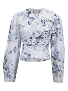 Блузка с графичным принтом Baum Und Pferdgarten, синий