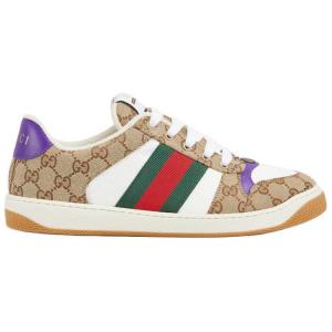 Скринер Кроссовки 'Бежево-Фиолетовый' GUCCI, Коричневый