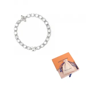 Мужские браслеты Metal Bracelets серебристые LOUIS VUITTON, серебряный