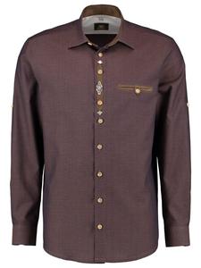 Рубашка Qvaioq светло-коричневого цвета OS-Trachten