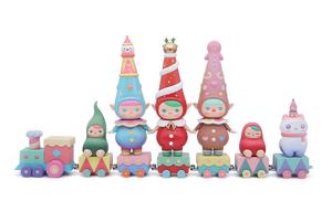 Pucky рождественская коллекция набор из 12 мистик-боксов POP MART