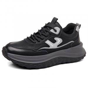 GIHO Антискользящие износостойкие мужские кэжуал кеды GH8896 черные, цвет GH8896 Black