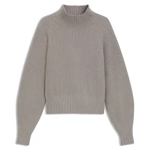 Свитер с высоким воротником HUGO Sorellasio 10274096, серый