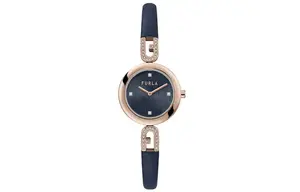 Furla Часы HERITAGE Series Wrist Watch Quartz Movement Stainless Steel Watchband 28mm Blue Dial Women's Watch WW00010011L3, Blue Dial