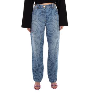 Версаче Барокко джинсы прямого кроя Versace, синий