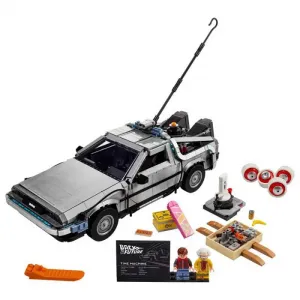 Детский конструктор Lego Icons Back To The Future Time Machine Delorean 10300, серебряный