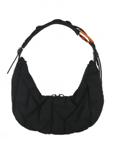 Сумка на плечо HM3 в форме полумесяца с простеганным узором Innerraum, черный