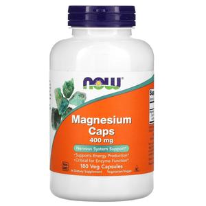 Now Foods Magnesium Caps 400 mg 180 Capsules