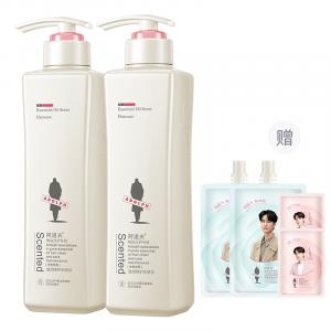 Коллекция шампуня и кондиционера с эфирными маслами шампунь уход за волосами увлажнение контроль пушистости 420мл*2 Adolph