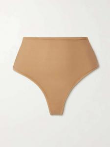 Стринги с высокой талией подойдут всем - охра Skims, бежевый