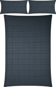 Постельное белье "Passau" антрацит 1x 200x200 см + 2x 40x80 см Erwin Müller