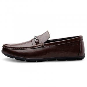 Eminu Мужские повседневные туфли мужские низкие черно-коричневые, цвет Brown