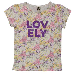 Bonton Girls Футболка из органического хлопка с цветочным принтом, Flower Prairie