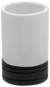 Чашка для зубной щетки Sadena, черно-белый