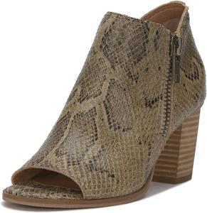 Wansseny Женские классические ботильоны с открытым носком и боковой молнией, массивный высокий каблук, модные вечерние и танцевальные туфли, размеры 4-16 США