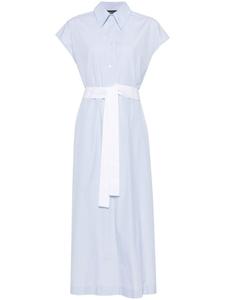 Fabiana Filippi поплиновое платье-рубашка в полоску, синий