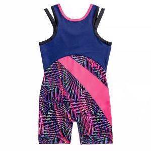 Бикетард Rainbeau Moves Solid и с принтом для девочек 4–16 лет RAINBEAU MOVES, синий