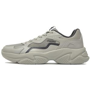 Нескользящие, износостойкие, дышащие низкие повседневные туфли, серые, мужские 361°, Gray