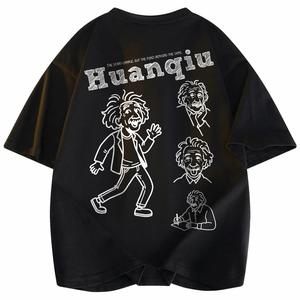 Футболка Unisex Crew Neck Moderate Heavyweight HUANQIU, черный