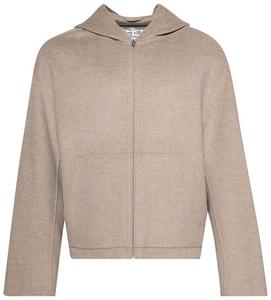 Худи на молнии Acne Studios, коричневый