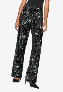 Брюки Lipsy Trousers, Floral Silver/Silver-Coloured