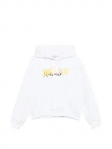 Худи с логотипом Roberto Cavalli Junior, белый