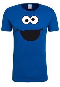 Рубашка LOGOSHIRT Cookie Monster – Face, синий