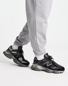 New Balance - 9060 - Черно-темно-серые кроссовки