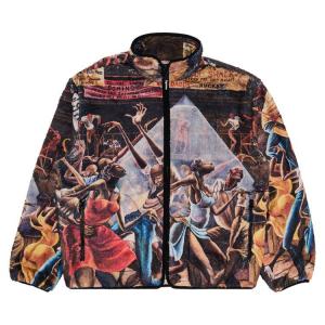 Куртка Supreme x Ernie Barnes Fleece Jacket, Multicolor