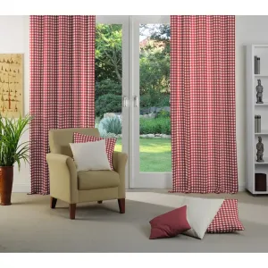 Штора Finja с присборенной лентой, 2 шт. Wirth, красный